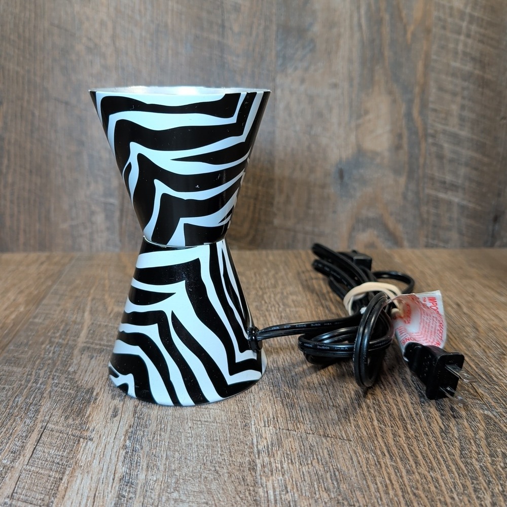 Lava Lamp Metal Base Only Motion And Glitter Model 2000 With Bulb Works Zebra